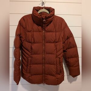Athleta Women's Puffer Jacket in Rust
